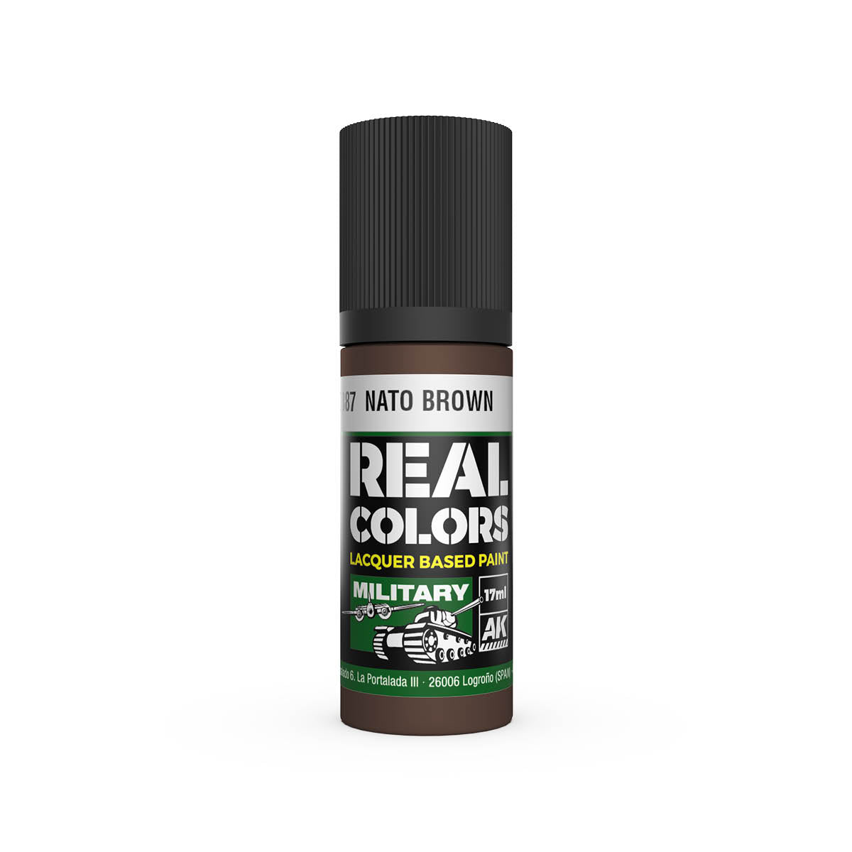 AK Interactive RC887 NATO Brown 17ml Real Colours Lacquer Paint