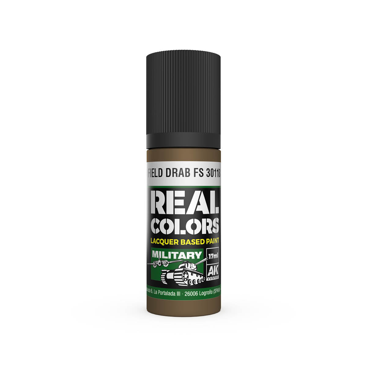 AK Interactive RC894 Field Drab FS 30118 17ml Real Colours Lacquer Paint