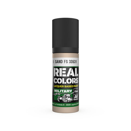 AK Interactive RC898 Sand FS 33531 17ml Real Colours Lacquer Paint