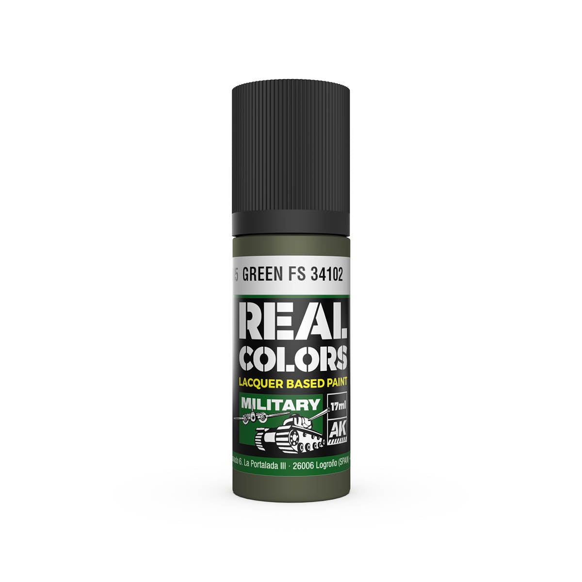 AK Interactive RC905 Green FS 34102 17ml Real Colours Lacquer Paint