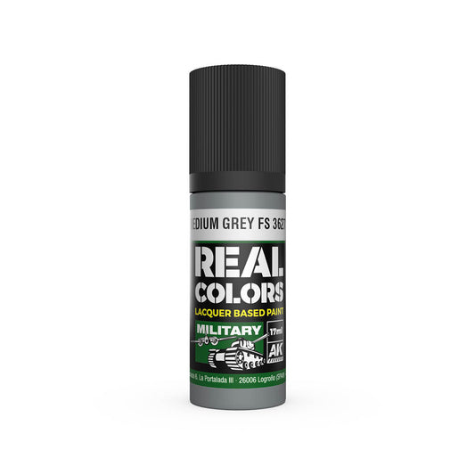 AK Interactive RC918 Medium Grey FS 36270 17ml Real Colours Lacquer Paint