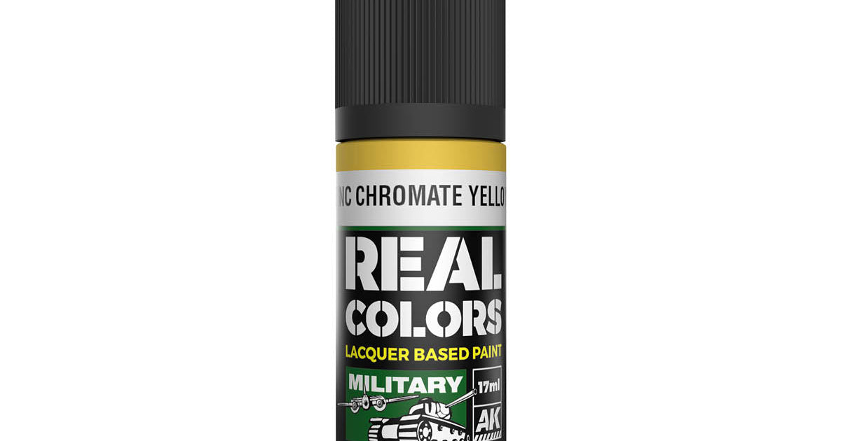 AK Interactive RC930 Zinc Chromate Yellow 17ml Real Colours Lacquer Pa ...
