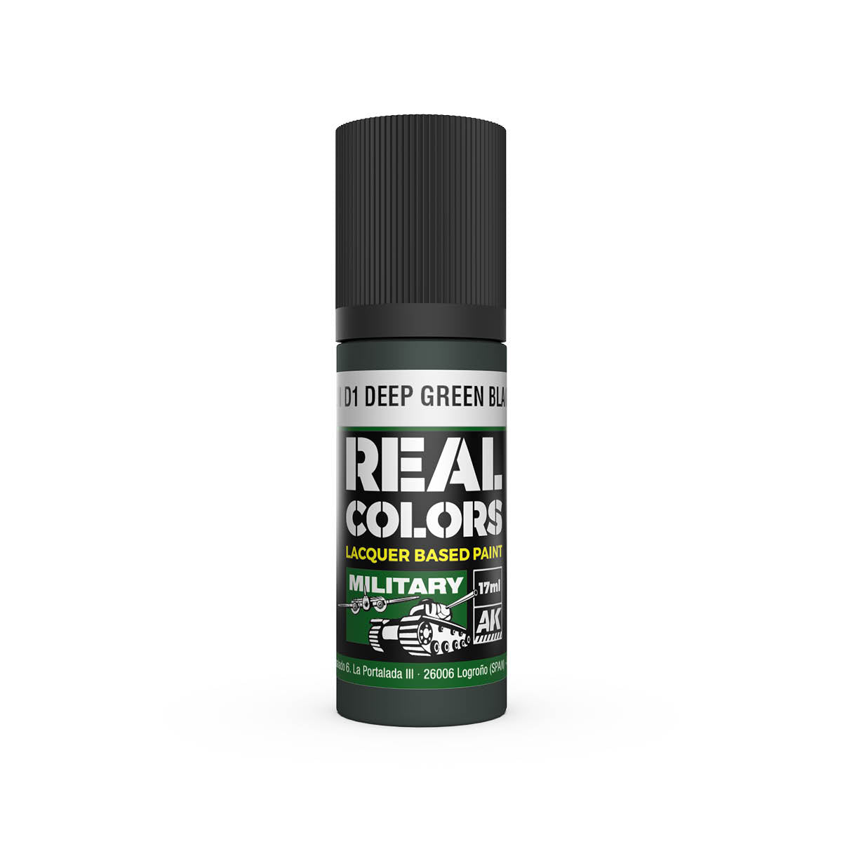 AK Interactive RC954 IJN D1 Deep Green Black 17ml Real Colours Lacquer Paint