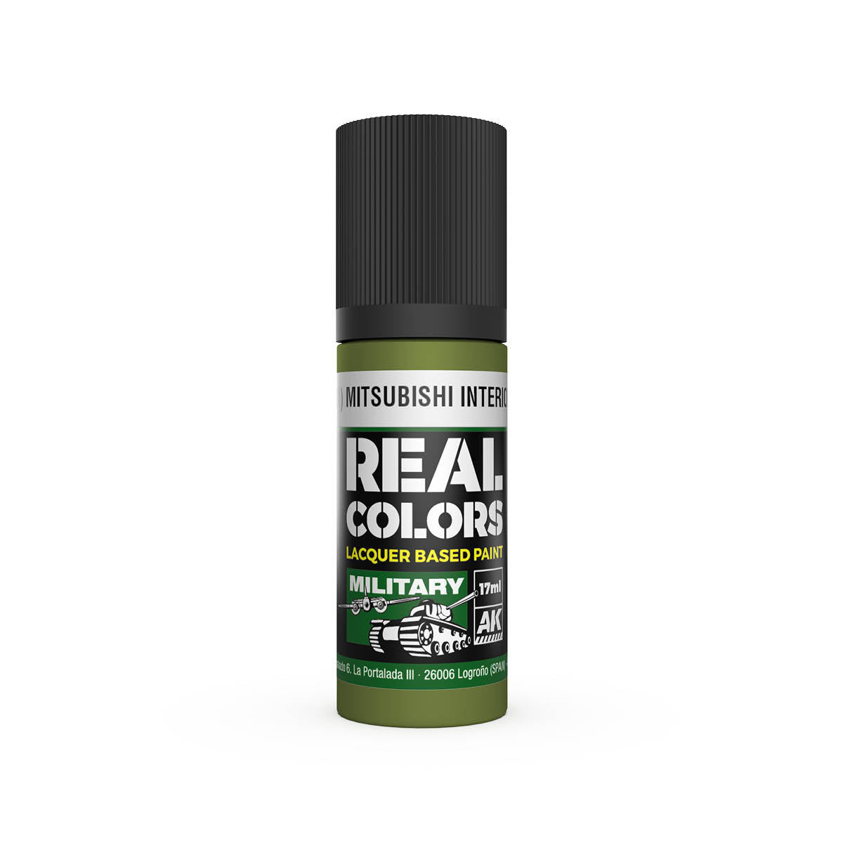 AK Interactive RC956 IJN M3 M MITSUBISHI Interior Green 17ml Real Colours Paint