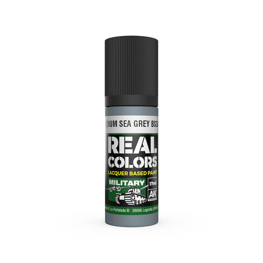 AK Interactive RC963 RAF Medium Sea Grey BS381C/637 17ml Real Colours Paint