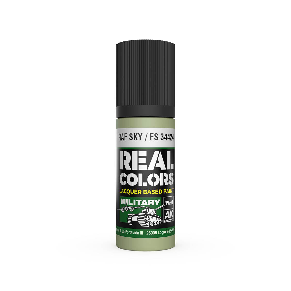 AK Interactive RC964 RAF Sky / FS 34424 17ml Real Colours Lacquer Paint