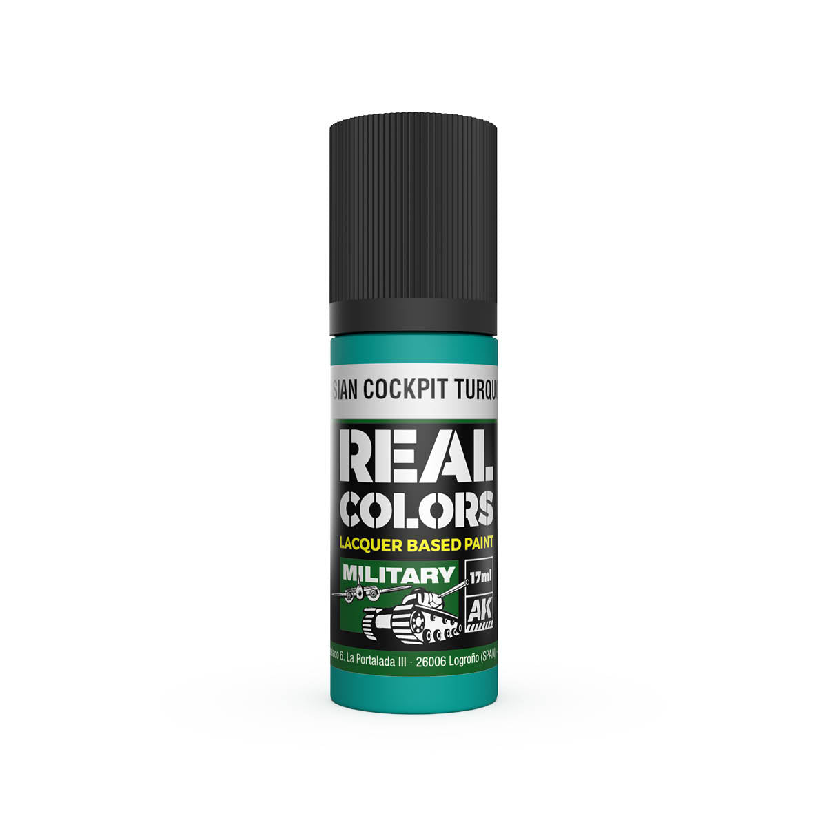 AK Interactive RC980 Russian Cockpit Torquoise 17ml Real Colours Lacquer Paint