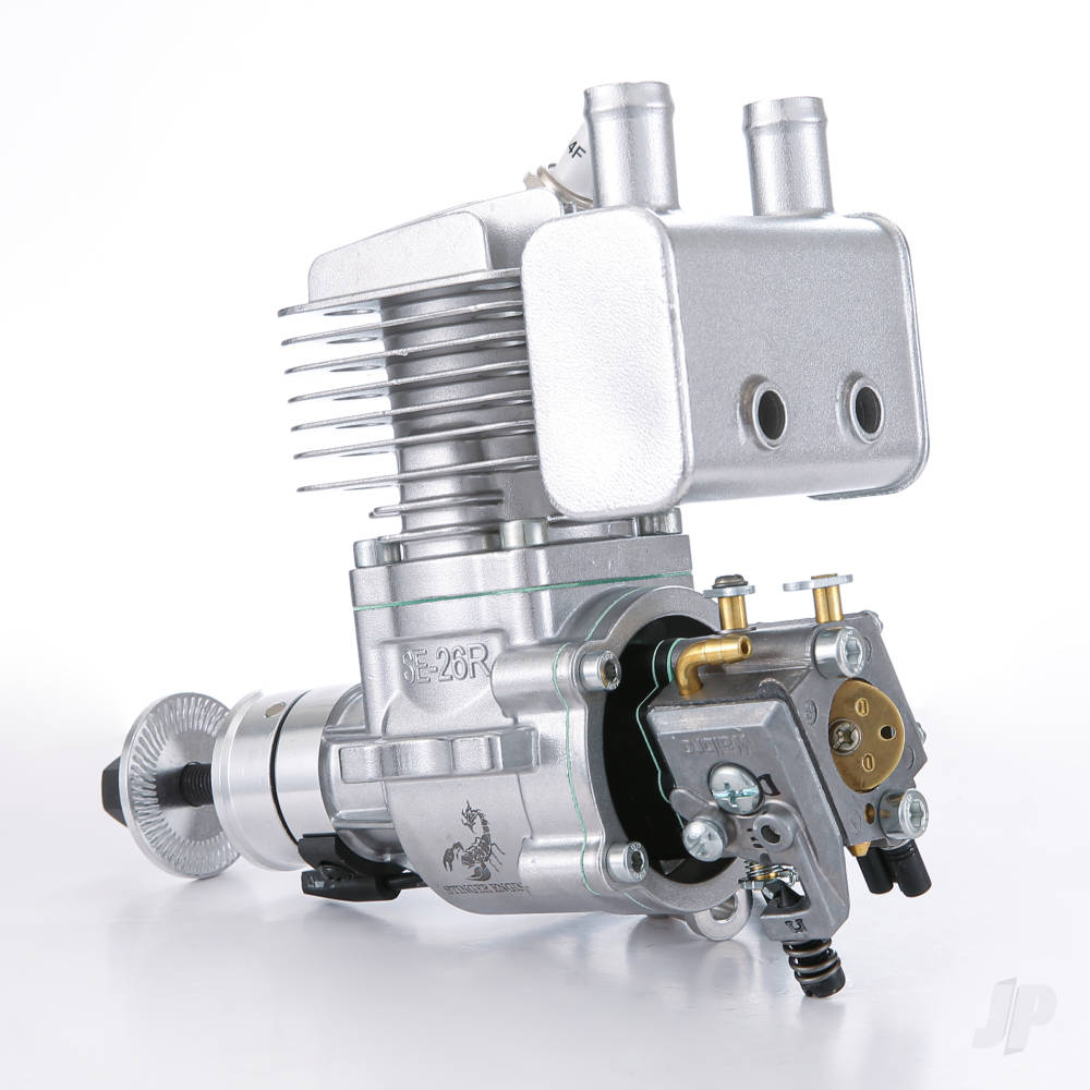 Stinger Engines 26cc Single Cylinder Rear Exhaust 2-Stroke Petrol Engine RCGF26RE