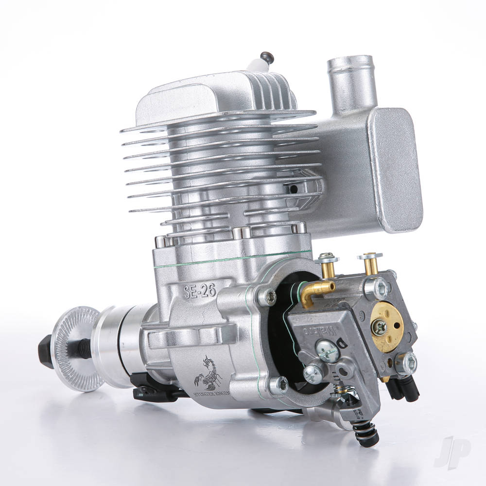 Stinger Engines 26cc Single Cylinder Side Exhaust 2-Stroke Petrol Engine RCGF26SE