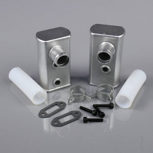 Stinger Engines Muffler (fits 40cc Twin) (2 pcs) RCGF40T-09