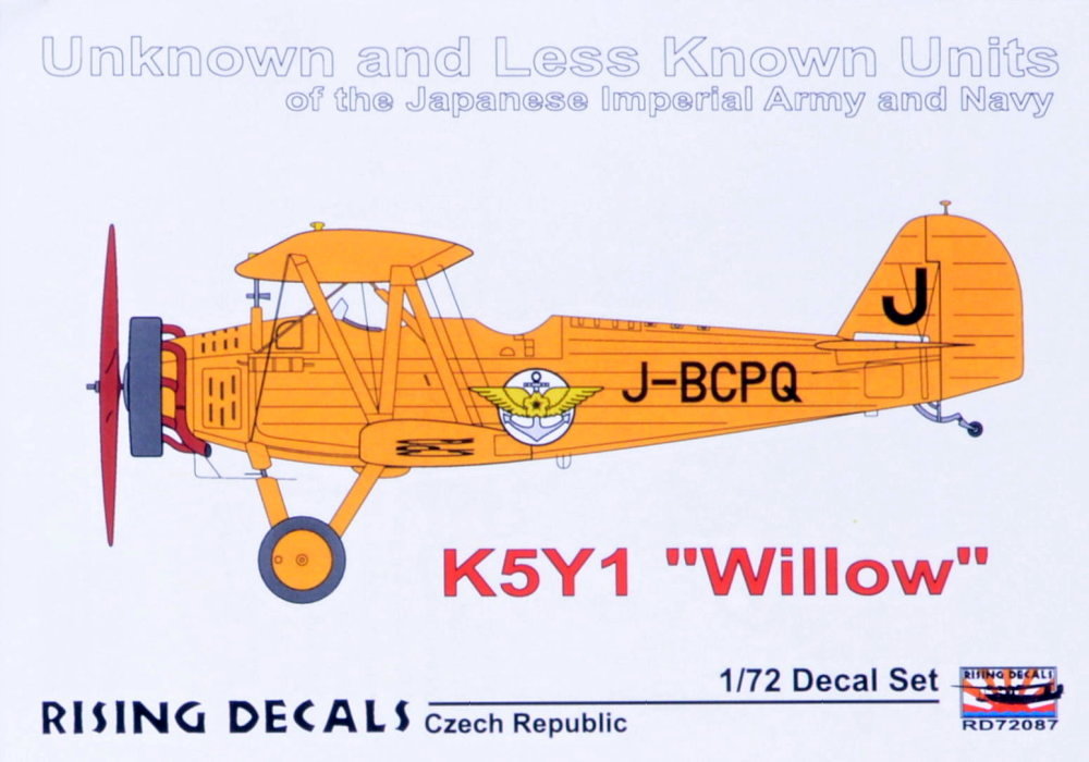 Rising Decals RD72087 1:72 Yokosuka K5Y1 Willow Unknown Units