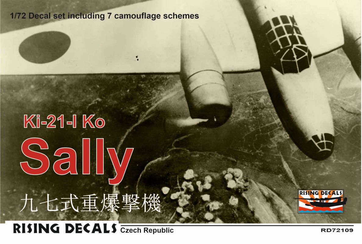 Rising Decals RD72109 1:72 Mitsubishi Ki-21-I Ko "Sally" x 7 schemes