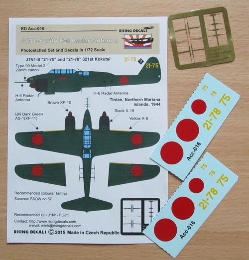 Rising Decals RDACC016 1:72 Nakajima Type-2