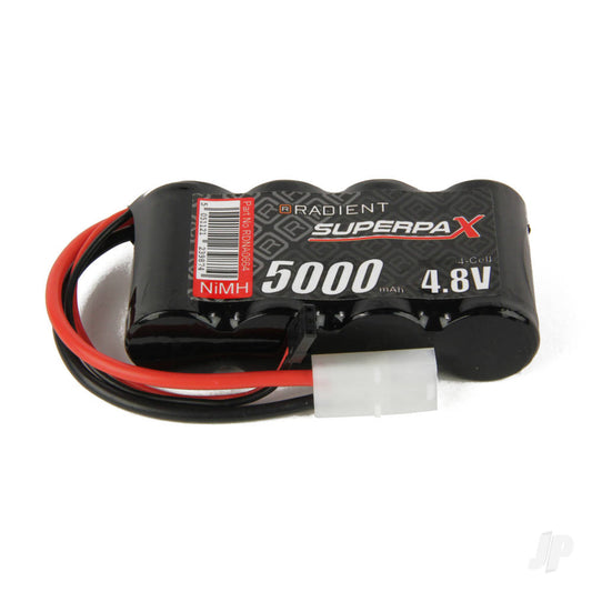 Radient NiMH 4.8V 5000mAh SC Flat, Rx, TAM / JR A0664