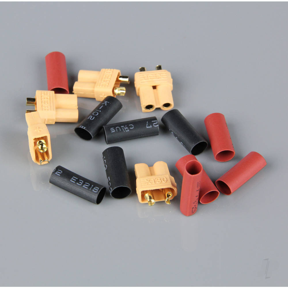 Radient XT30 Female (Battery End) including Heat Shrink (5 pcs) AC010019