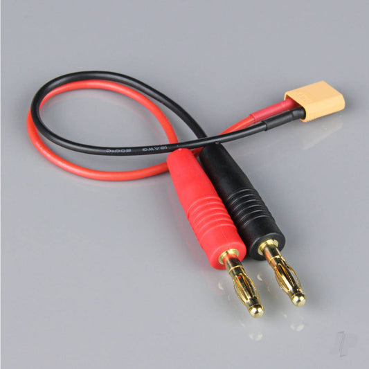 Radient Charge Lead, 4mm Bullet to XT30 Male, 18AWG, 150mm (ESC End) AC010021