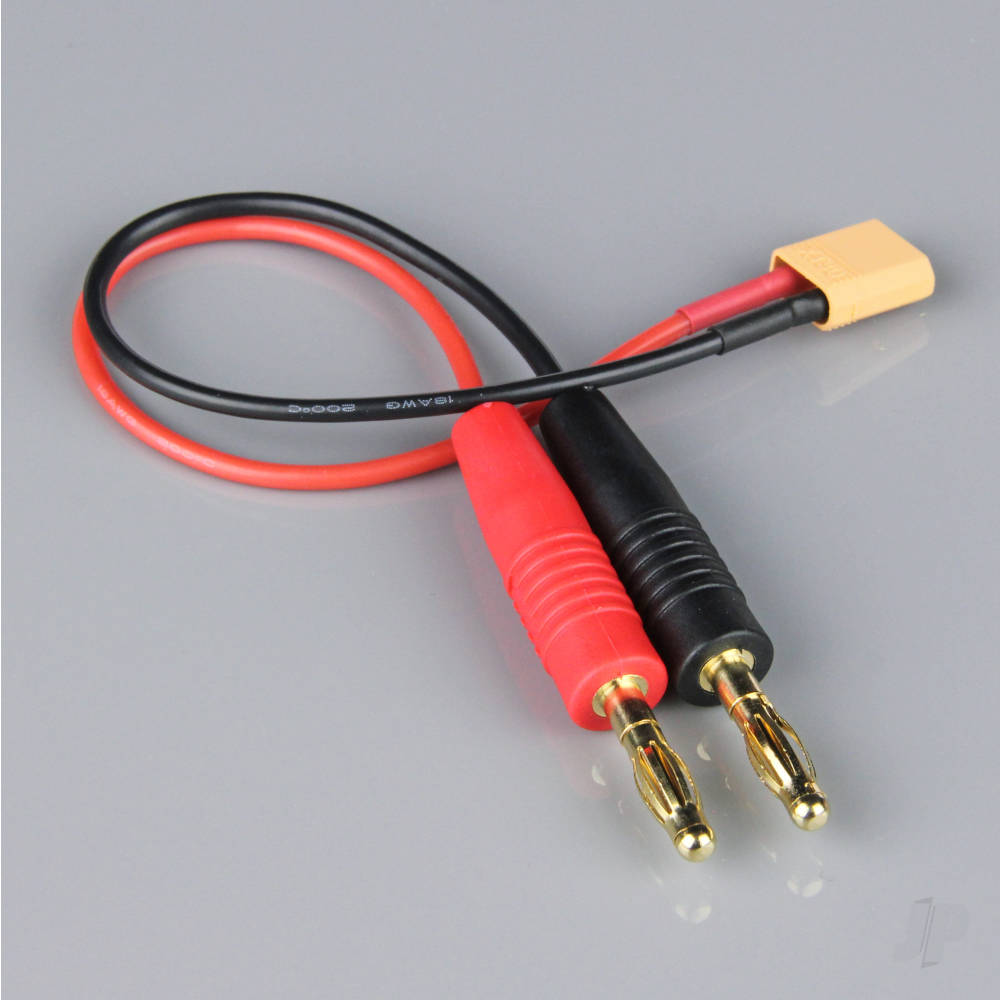 Radient Charge Lead, 4mm Bullet to XT30 Male, 18AWG, 150mm (ESC End) AC010021