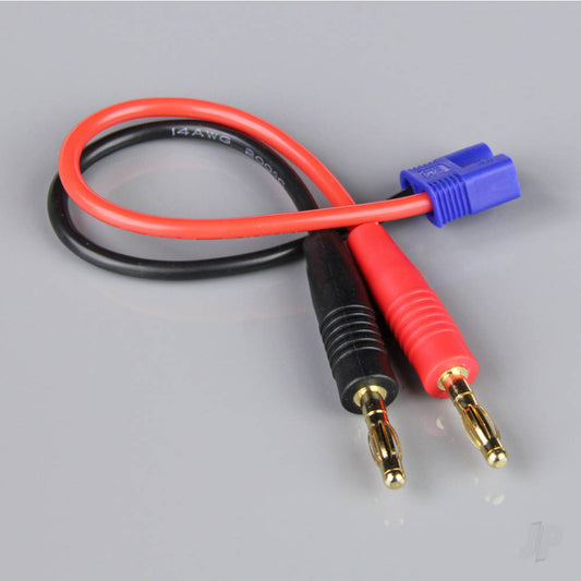 Radient Charge Lead, 4mm Bullet to EC3 Male, 14AWG, 150mm (ESC End) AC010061