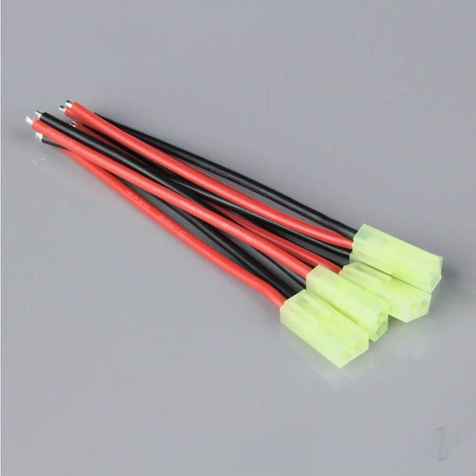 Radient Pigtail Connector, Mini Tamiya Female, 16AWG, 100mm (5 pcs) AC010079