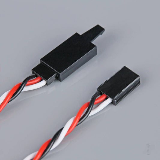 Radient Futaba Twisted HD Extension Lead with Clip 600mm AC010235