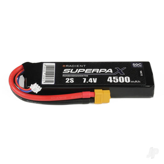 Radient LiPo 2S 4500mAh 7.4V 50C XT60 B45002S50XT60