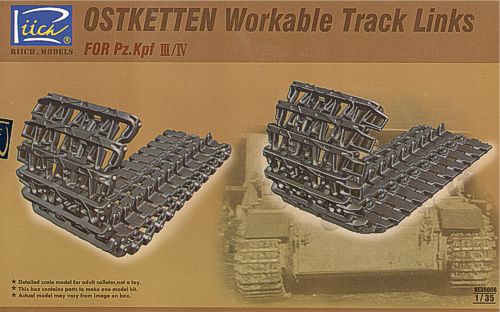 Riich Models RE30008 1:35 Ostketten Workable Track Links Pz.Kpfw.III/Pz.Kpfw.IV