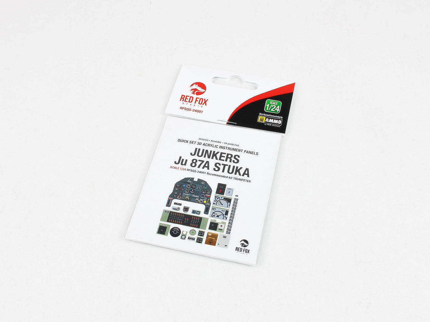 Red Fox Studio RFS-24001 1:24 Junkers Ju-87A Stuka 3D Acrylic Instrument Panel