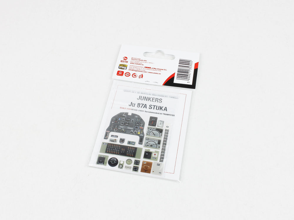 Red Fox Studio RFS-24001 1:24 Junkers Ju-87A Stuka 3D Acrylic Instrument Panel