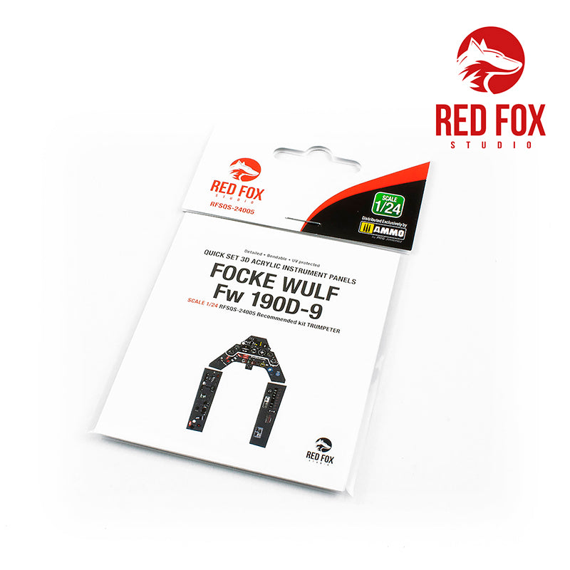 Red Fox RFS-24005 1:24 Fw-190D-9 Dora 3D Acrylic Instrument Panel