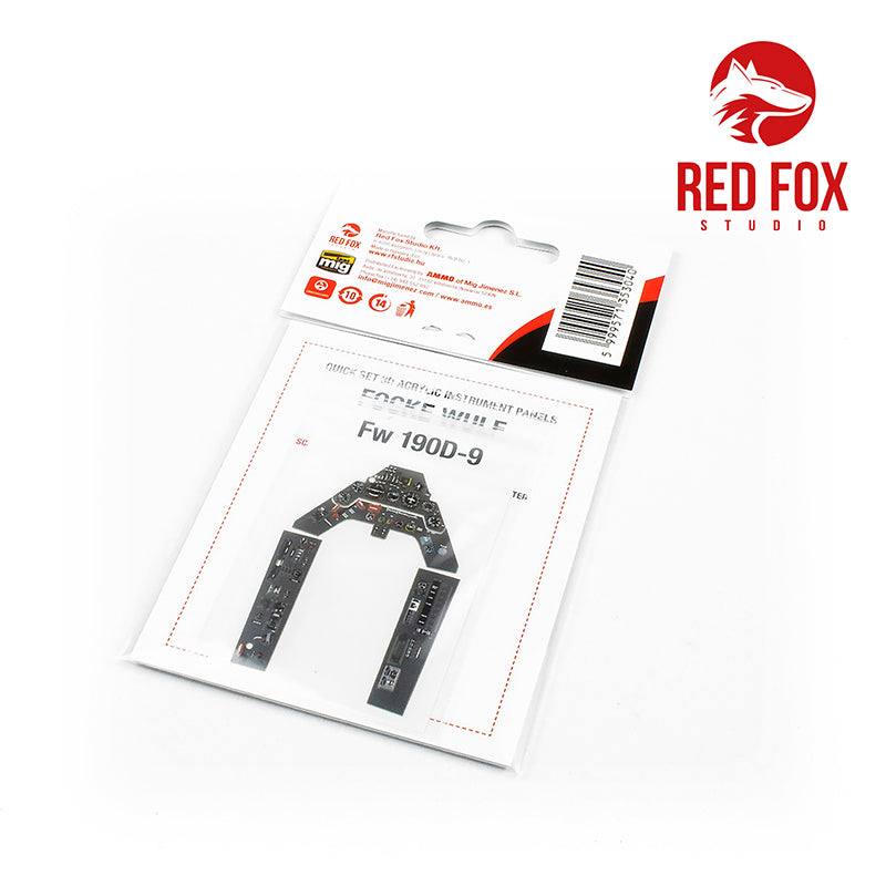 Red Fox RFS-24005 1:24 Fw-190D-9 Dora 3D Acrylic Instrument Panel