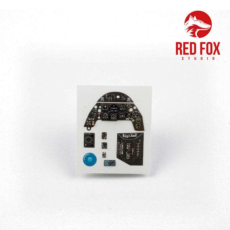 Red Fox RFS-24007 1:24 Bf-109G-2 3D Acrylic Instrument Panel