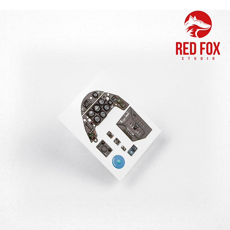 Red Fox RFS-24007 1:24 Bf-109G-2 3D Acrylic Instrument Panel