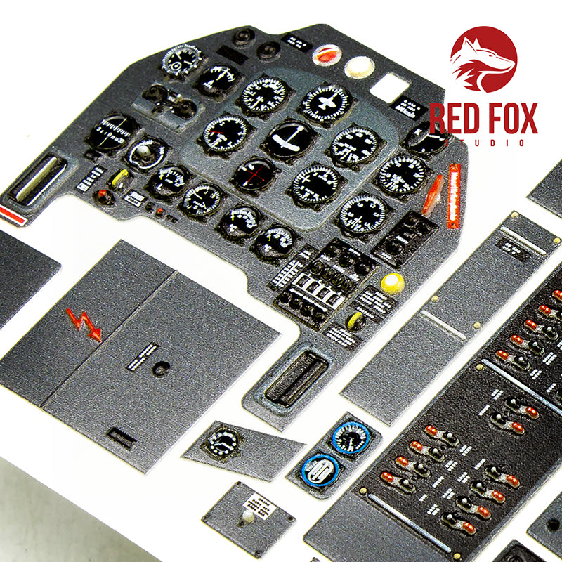 Red Fox RFS-24008 1:24 Ju-87B-2 Stuka 3D Acrylic Instrument Panel