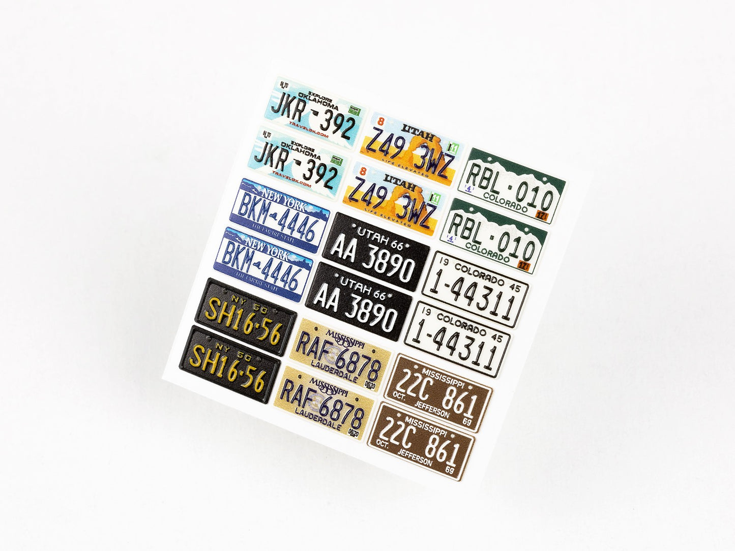 Red Fox Studio RFS-24014 1:24 USA License plates set 2