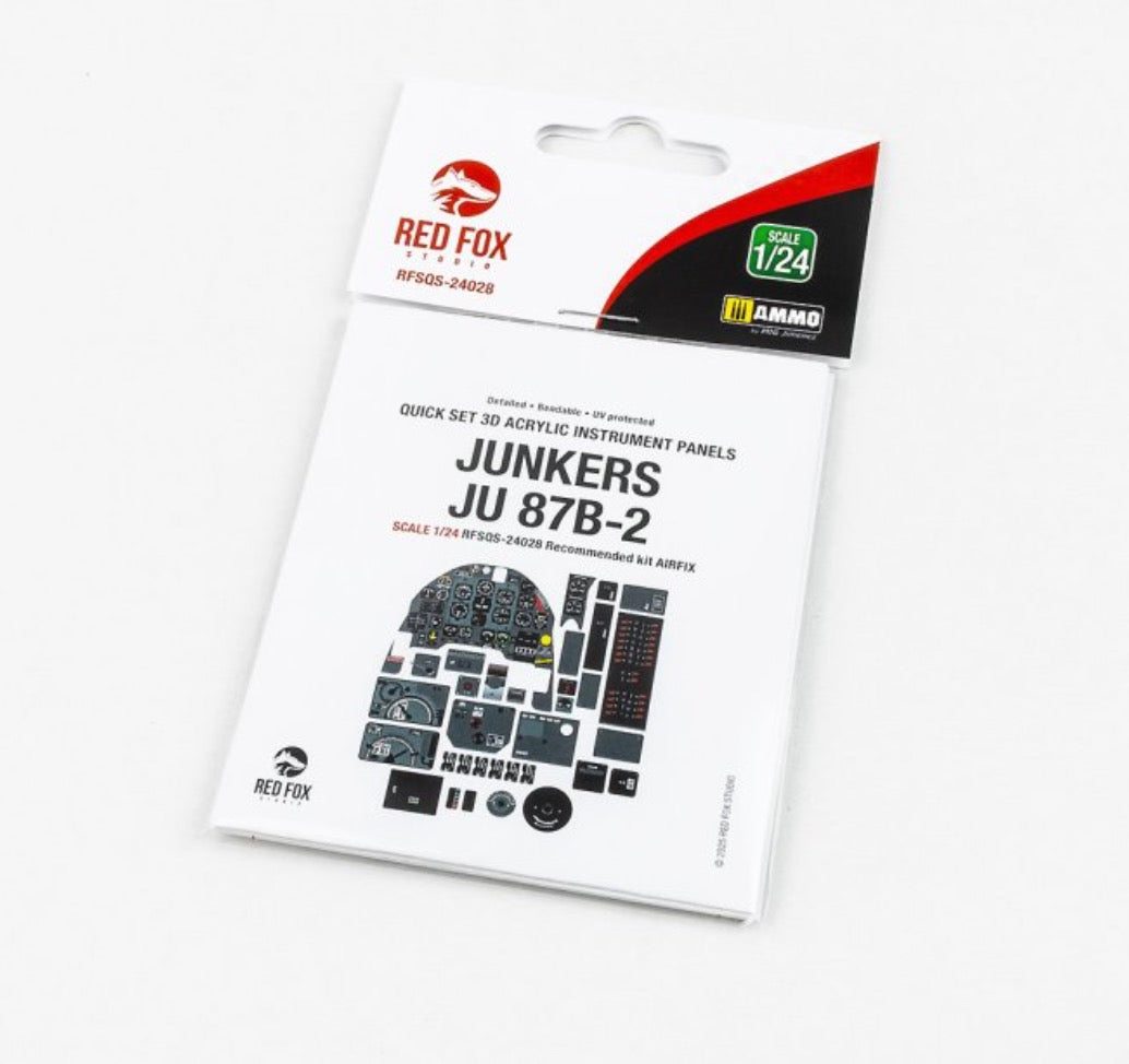Red Fox Studio RFS-24028 1:24 Junkers Ju-87B Stuka 3D Acrylic Instrument Panel