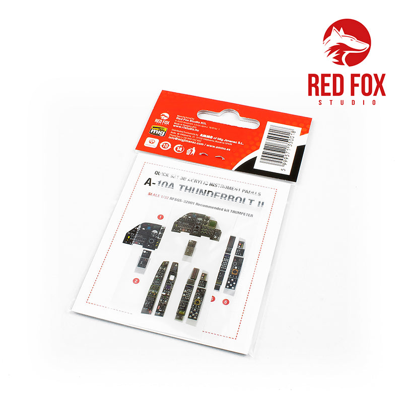 Red Fox RFS-32001 1:32 A-10A Thunderbolt II 3D Instrument Panel