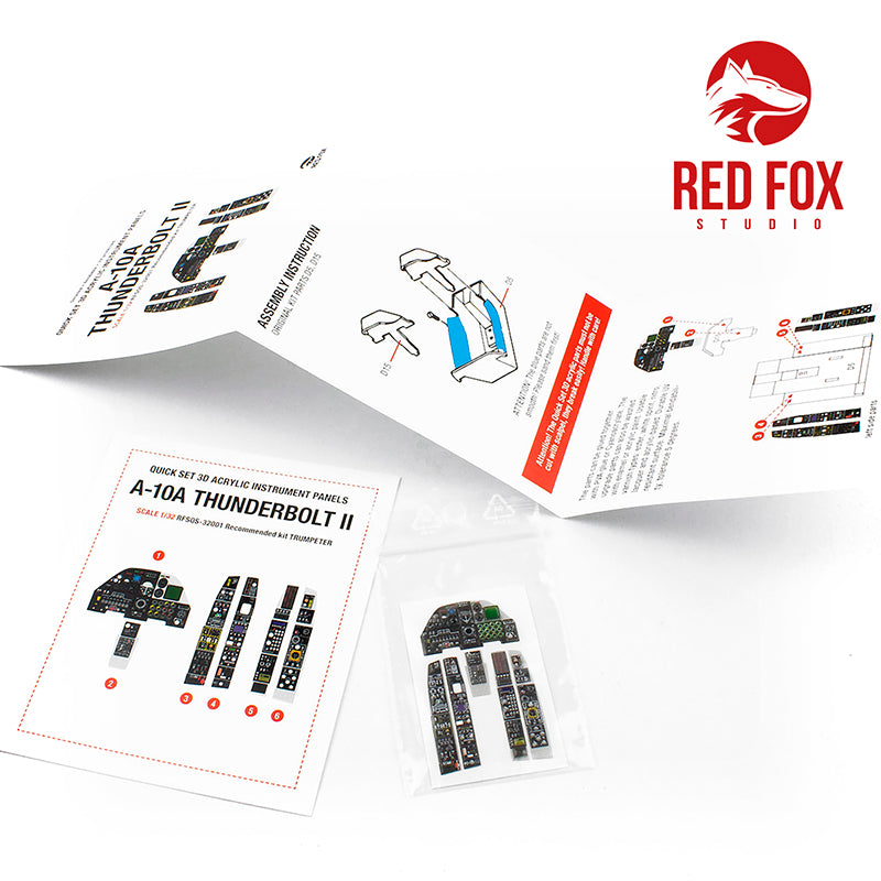 Red Fox RFS-32001 1:32 A-10A Thunderbolt II 3D Instrument Panel