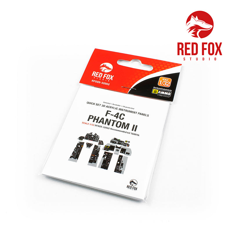 Red Fox RFS-32002 1:32 F-4C Phantom II 3D Acrylic Instrument Panel