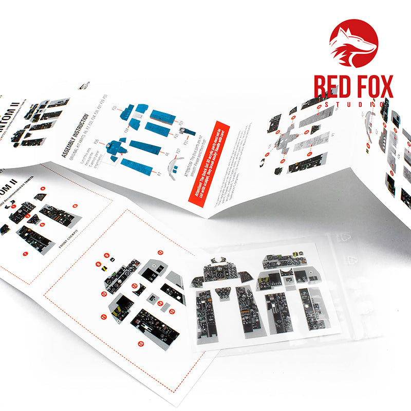 Red Fox RFS-32002 1:32 F-4C Phantom II 3D Acrylic Instrument Panel