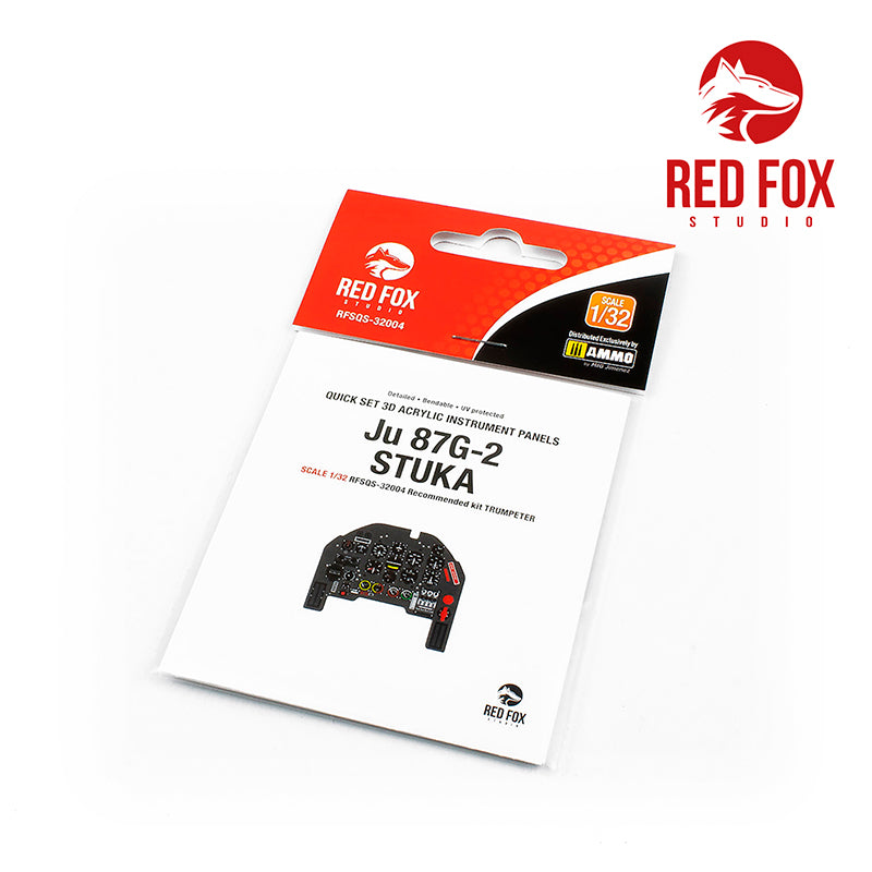 Red Fox RFS-32004 1:32 Ju-87G-2 Stuka 3D Acrylic Instrument Panel
