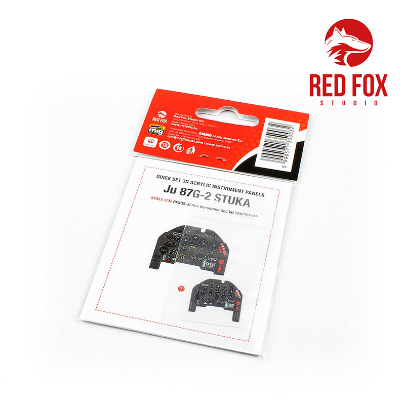 Red Fox RFS-32004 1:32 Ju-87G-2 Stuka 3D Acrylic Instrument Panel