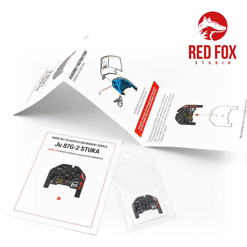Red Fox RFS-32004 1:32 Ju-87G-2 Stuka 3D Acrylic Instrument Panel