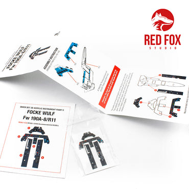 Red Fox RFS-32006 1:32 Fw-190A-8/R11 3D Acrylic Instrument Panel