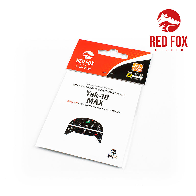 Red Fox RFS-32007 1:32 Yak-18 Max 3D Acrylic Instrument Panel