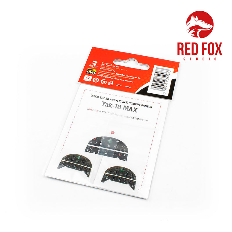 Red Fox RFS-32007 1:32 Yak-18 Max 3D Acrylic Instrument Panel