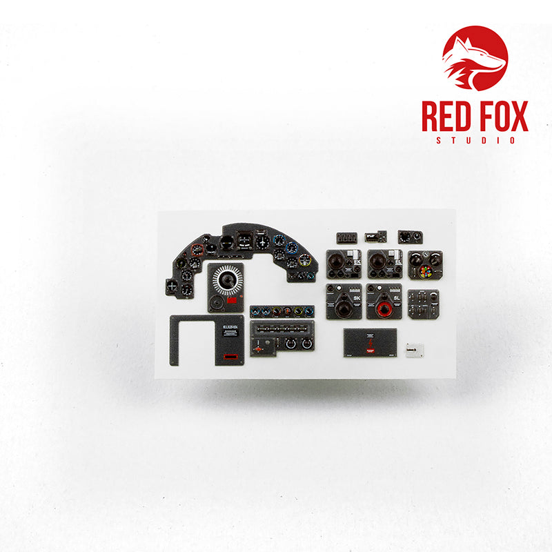 Red Fox Studio RFS-32012 1:32 Junkers Ju-88A-4 Quick Set 3D Acrylic Instr. Panel