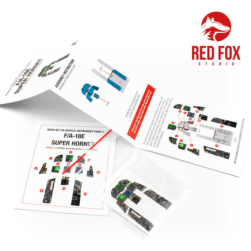 Red Fox RFS-32014 1:32 F/A-18E Super Hornet 3D Instrument Panel