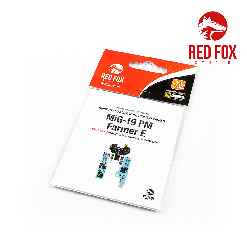 Red Fox RFS-32015 1:32 MiG-19PM Farmer E 3D Instrument Panel