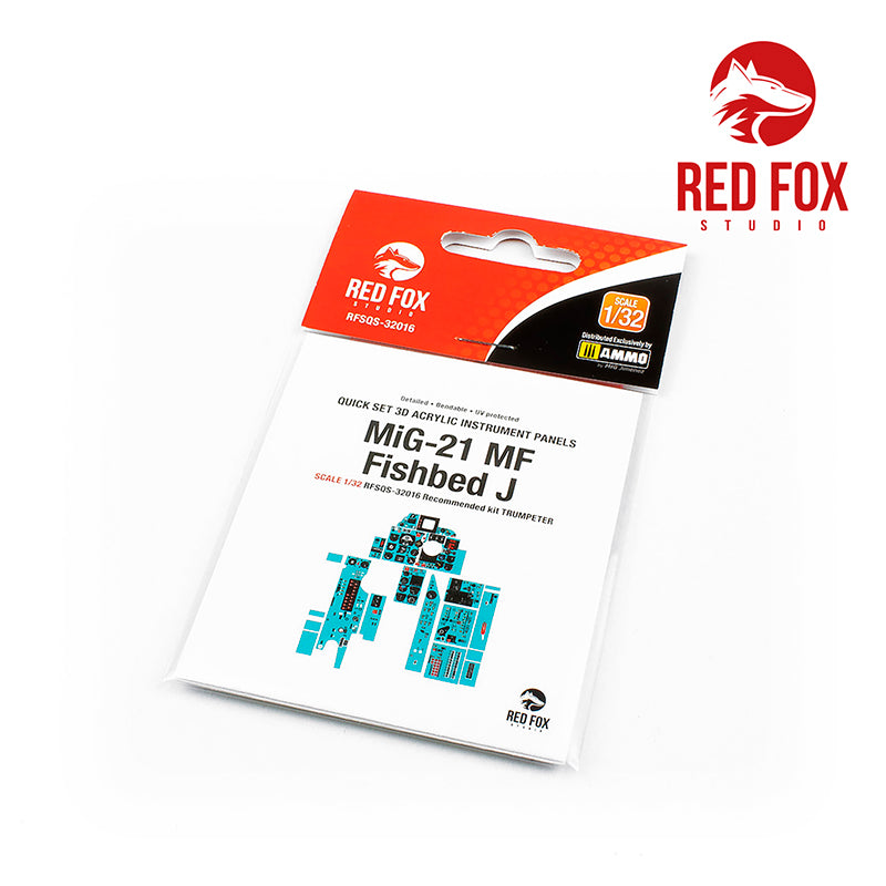 Red Fox RFS-32016 1:32 MiG-21MF Fishbed-J 3D Instrument Panel