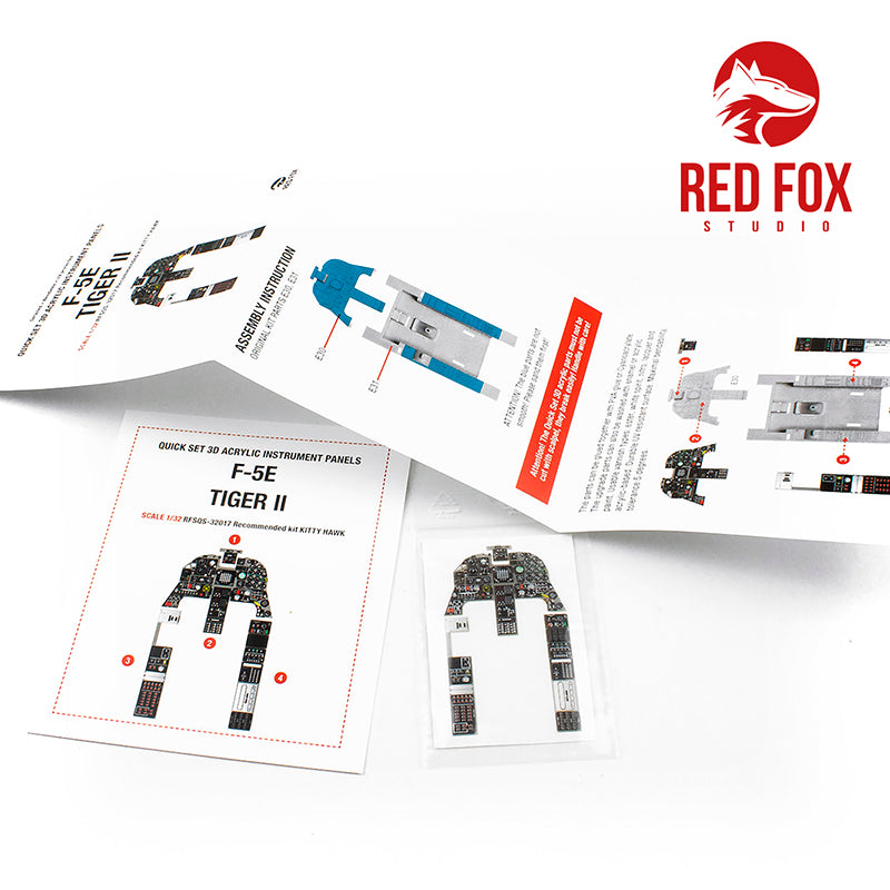 Red Fox RFS-32017 1:32 F-5E Tiger II 3D Acrylic Instrument Panel